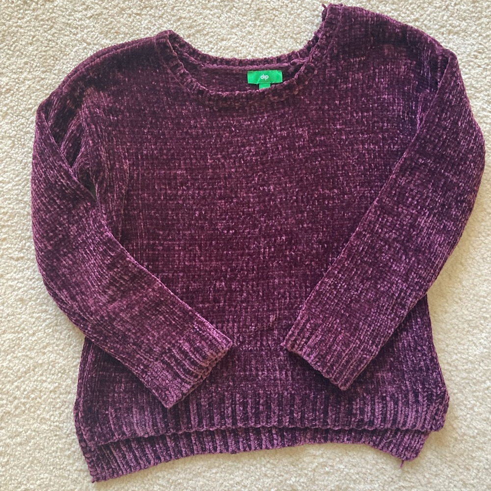Dip XS Women’s or Girls Super Soft Knit Maroon Sweater